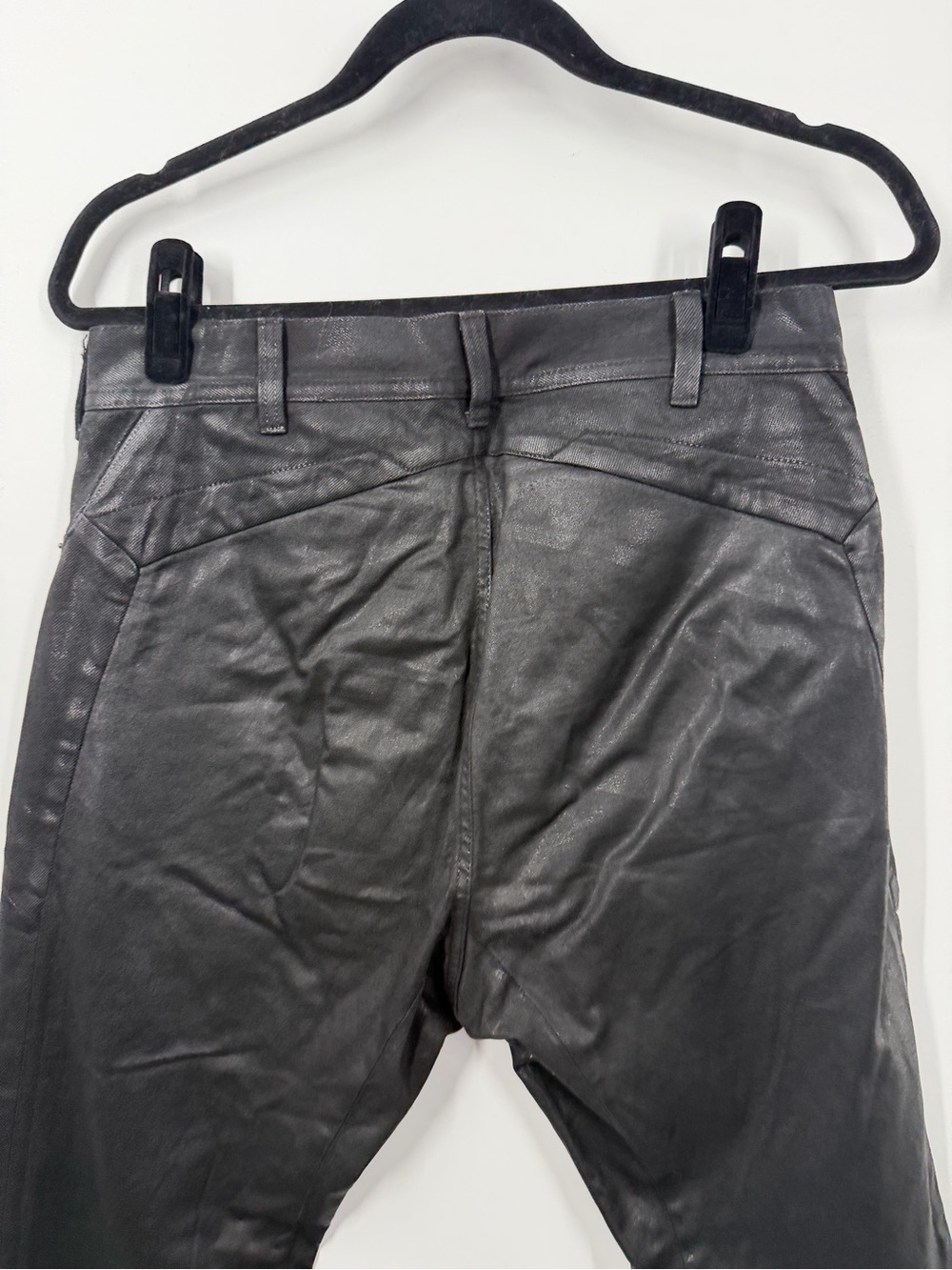 Rick Owen’s DRKSHDW Black Coated Viscose Silk Blend Pants - Picture 5 of 10